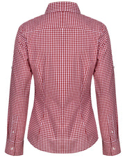 Women's Gingham Check Roll-up L/S Shirt