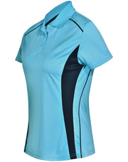 Ladies' Cooldry S/S Contrast Interlock Polo