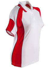 Ladies' Cooldry Contrast Polo With Sleeve Panel