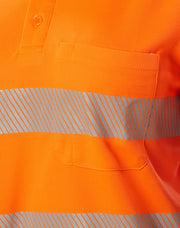 Unisex Cooldry Segmented Safety S/S Polo