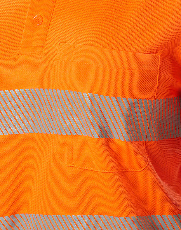 Unisex Cooldry Segmented Safety S/S Polo