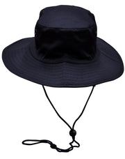 Surf hat with clip on chin strap