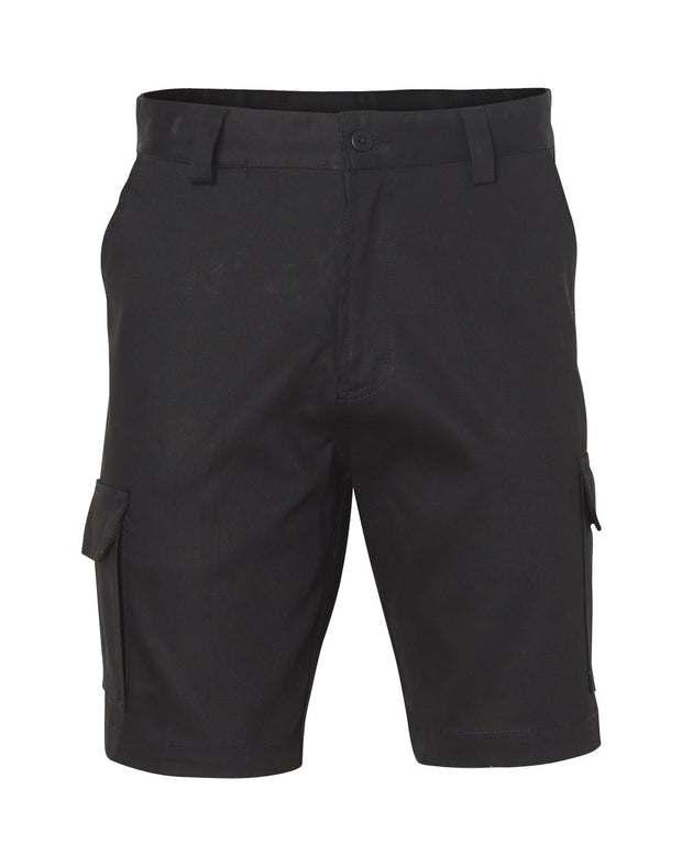 mens hvy cotton pre-shr drill short