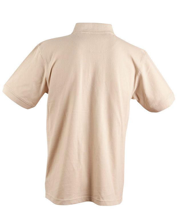 mens S/S pique polo