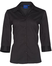 Ladies' 3/4 sleeve teflon shirt