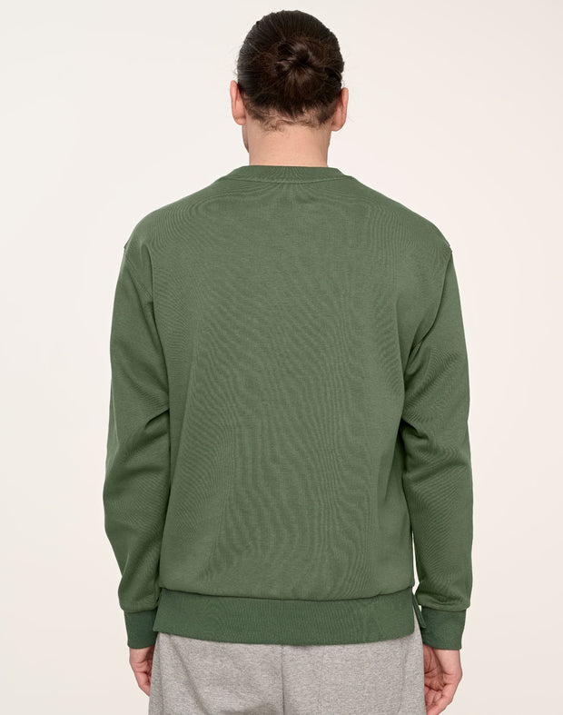 Unisex Airlayered CVC Crew Neck Sweater