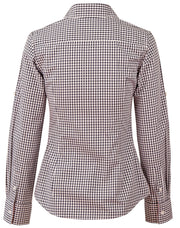 Women's Gingham Check Roll-up L/S Shirt
