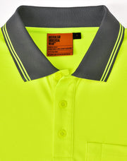 Unisex Cooldry Segmented Safety S/S Polo