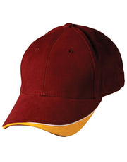 The edge, two tone heavy brushed sandwich peak