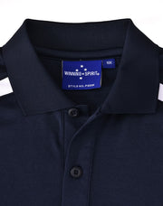 Kids' Sustainable Poly/Cotton Contrast S/S Polo