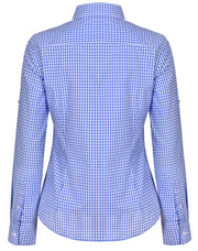 Women's Gingham Check Roll-up L/S Shirt