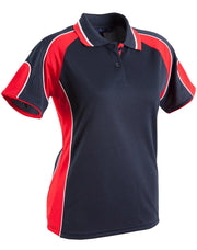 Ladies' Cooldry Contrast Polo With Sleeve Panel