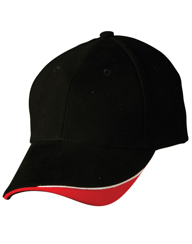 The edge, two tone heavy brushed sandwich peak
