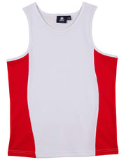 Kid's truedry contrast mesh singlet