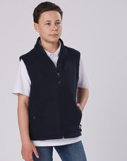 Kids' bonded polar fleece vest