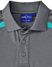 Men's Sustainable Poly/Cotton Contrast S/S Polo