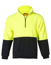 Hi-Vis polar fleece half zip pullover