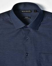 Men's Pin Dot Stretch L/S Shirt