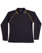 Ladies' cooldry raglan L/S polo