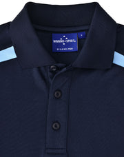 Men's Sustainable Poly/Cotton Contrast S/S Polo