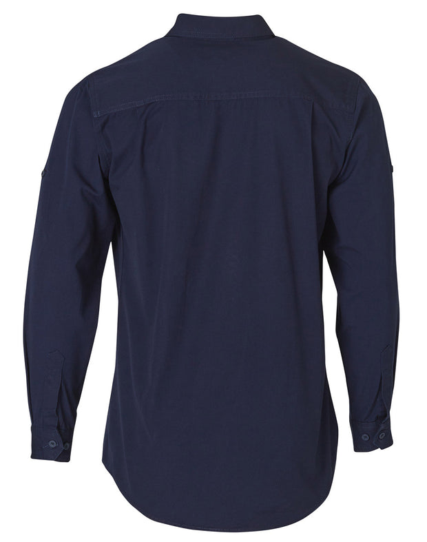 Fine Duck Weave Dura-Wear Long Sleeve Work Shirt