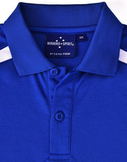 Kids' Sustainable Poly/Cotton Contrast S/S Polo