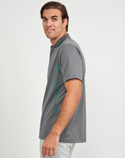 Men's Sustainable Poly/Cotton Contrast S/S Polo