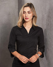 Ladies' 3/4 sleeve teflon shirt