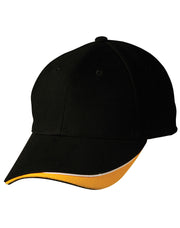 The edge, two tone heavy brushed sandwich peak