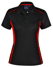 Ladies' Cooldry S/S Contrast Interlock Polo