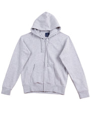 Ladies' full-zip fleecy hoodie