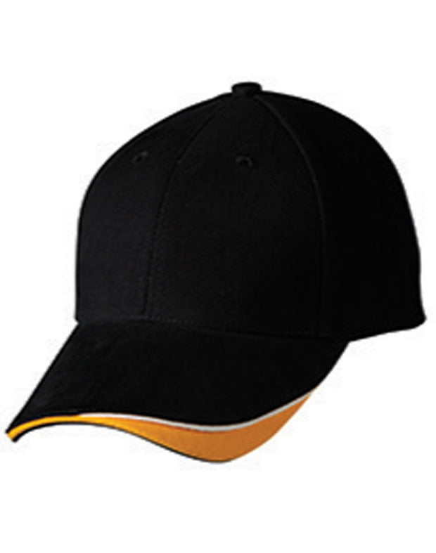 The edge, two tone heavy brushed sandwich peak