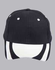 contrast peak structured cap.