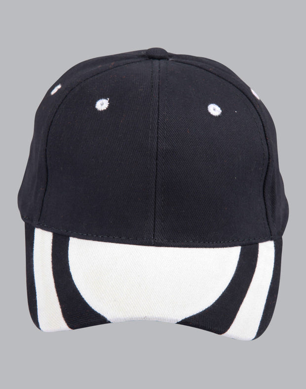 contrast peak structured cap.