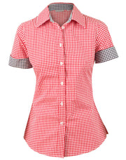 Women's Gingham Check S/S Shirt