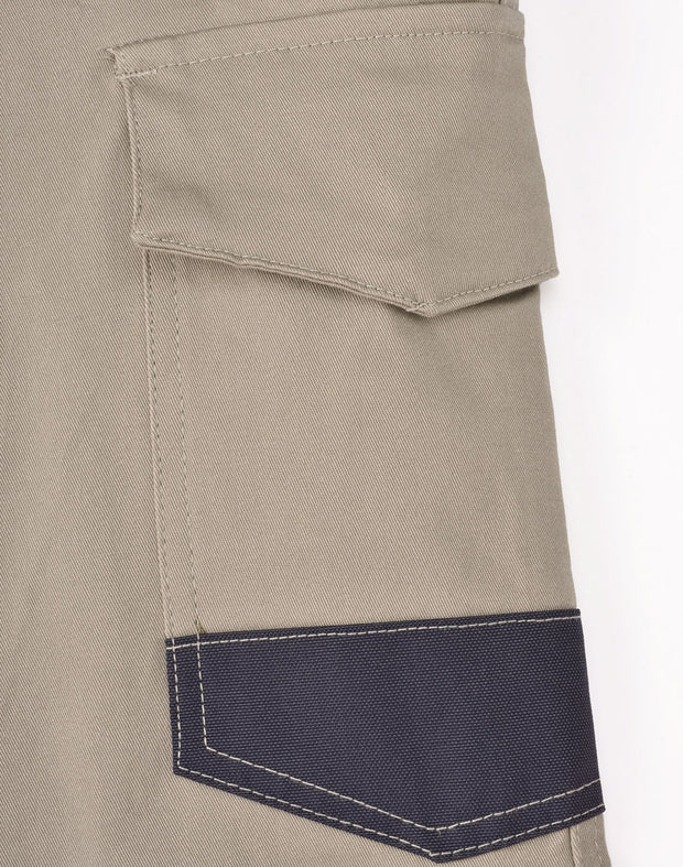 Unisex Cotton Stretch Drill Cuffed Work Pants