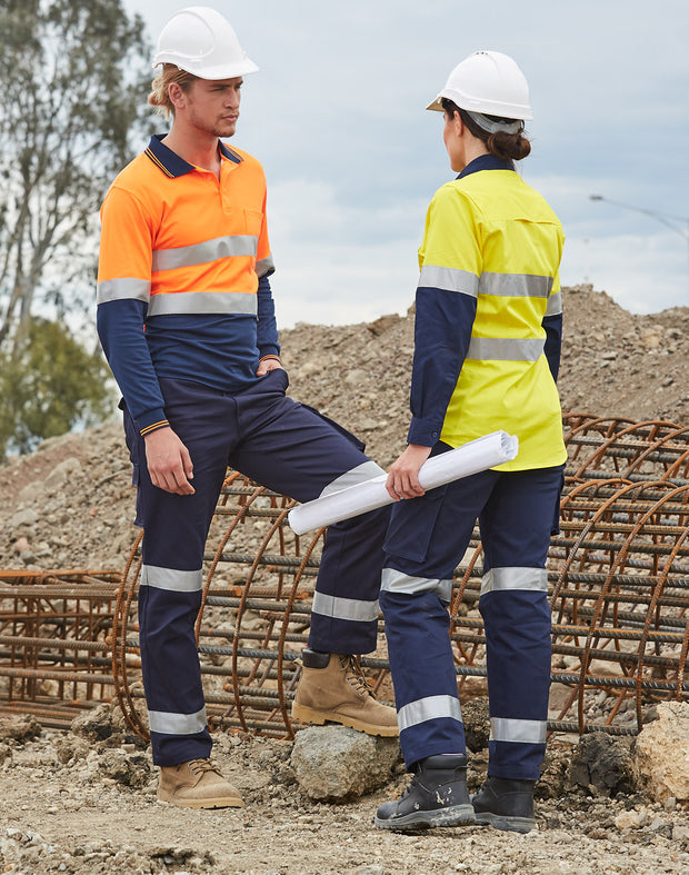 Drill pant pocket on leg with 3M Tapes