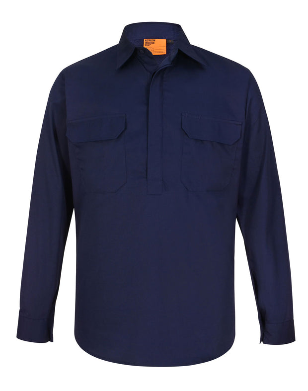 Cool-Breeze Closed Front L/S Work Shirt