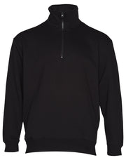 1/2 zip collar fleecy sweat