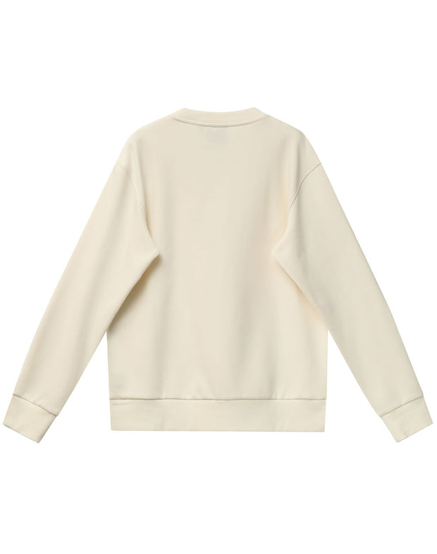 Unisex Airlayered CVC Crew Neck Sweater