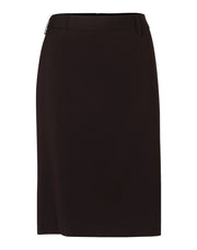 Women's Mid Length Lined Pencil Skirt in Poly/Viscose Stretch