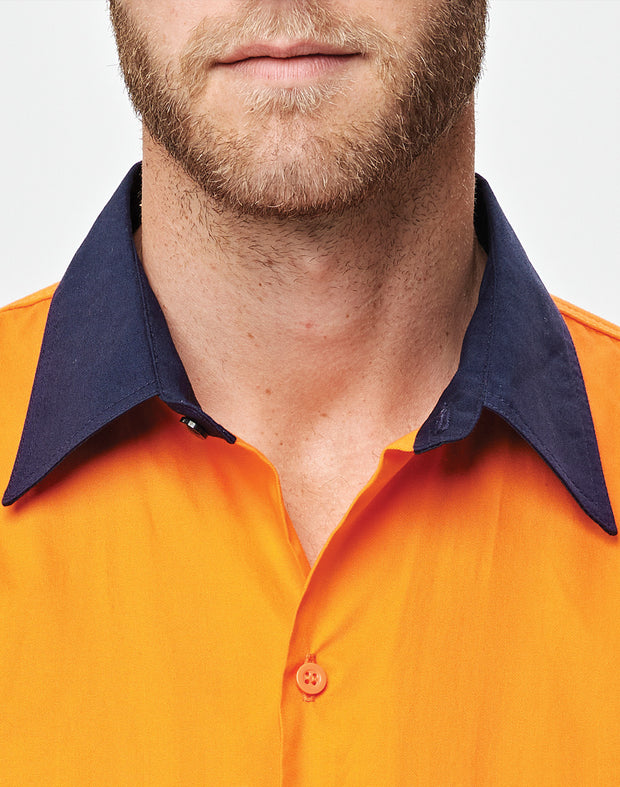 Hi-Vis Cool-Breeze Safety L/S Shirt (Generic Tape)
