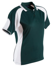 Ladies' Cooldry Contrast Polo With Sleeve Panel
