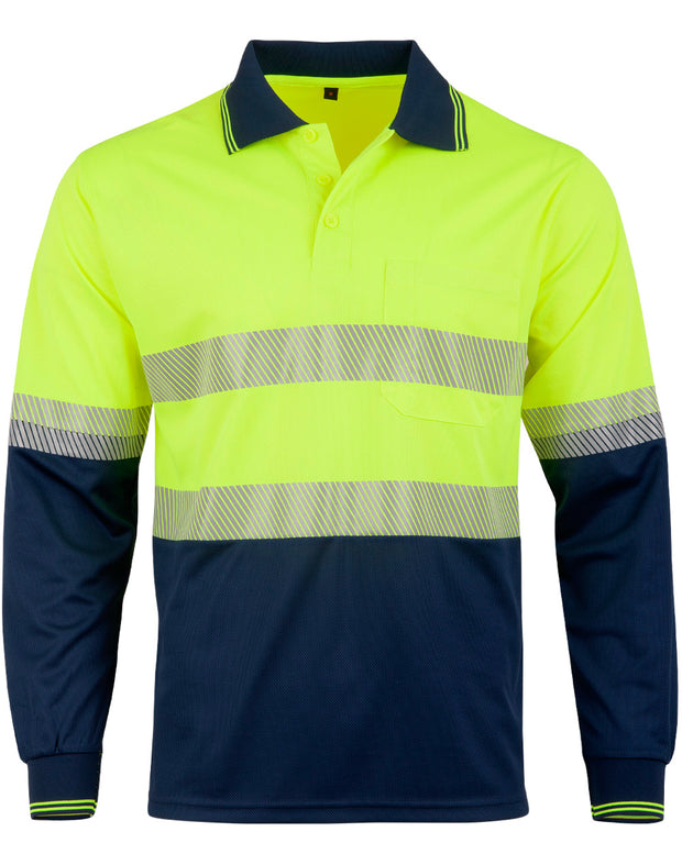 Unisex Cooldry Segmented Safety L/S Polo