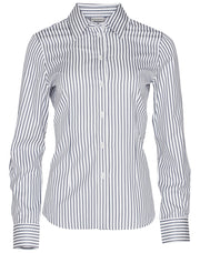 Women's Sateen Stripe L/S Shirt