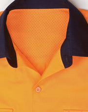 Hi-Vis Cool-Breeze Safety L/S Shirt (Segmented Tape)