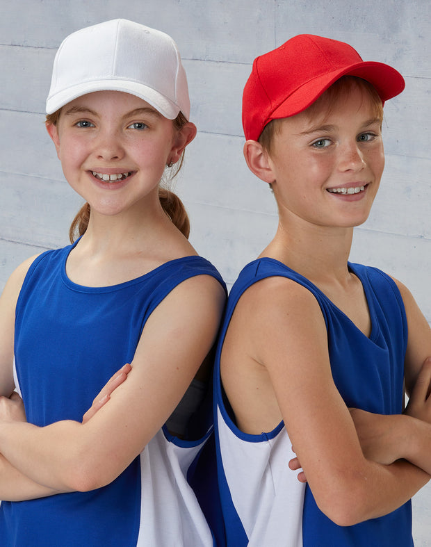 Kids brushed cotton cap