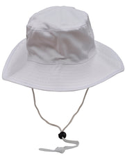 Surf hat with clip on chin strap