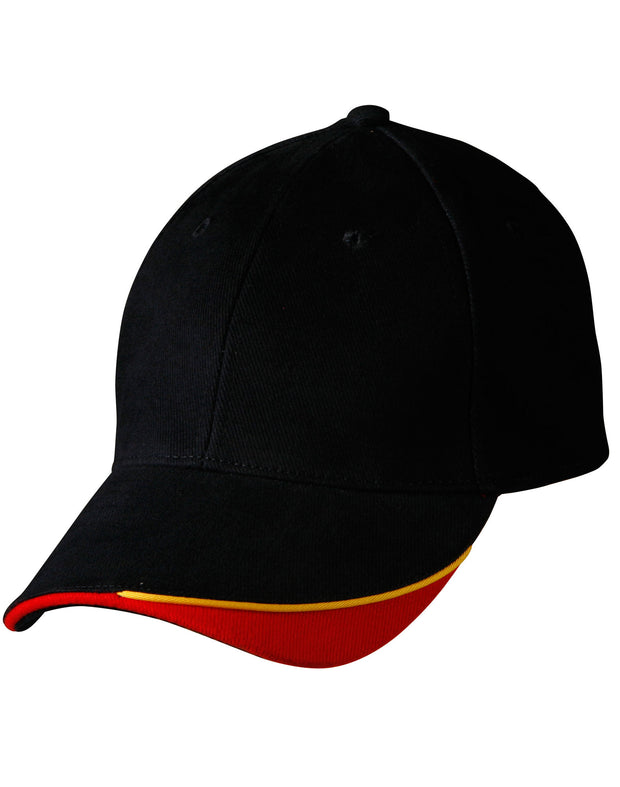 The edge, two tone heavy brushed sandwich peak