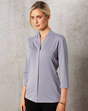 Ladies' Mid Sleeve Shawline Knit Top